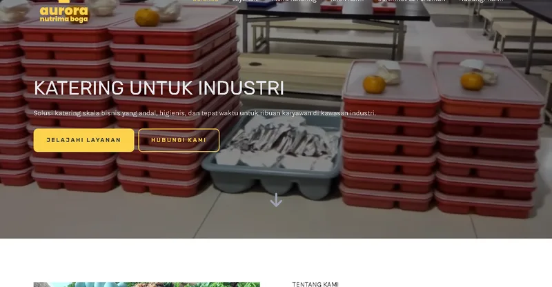 Aurora Nutrima website screenshot