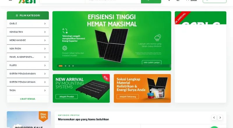 AESI Marketplace website screenshot